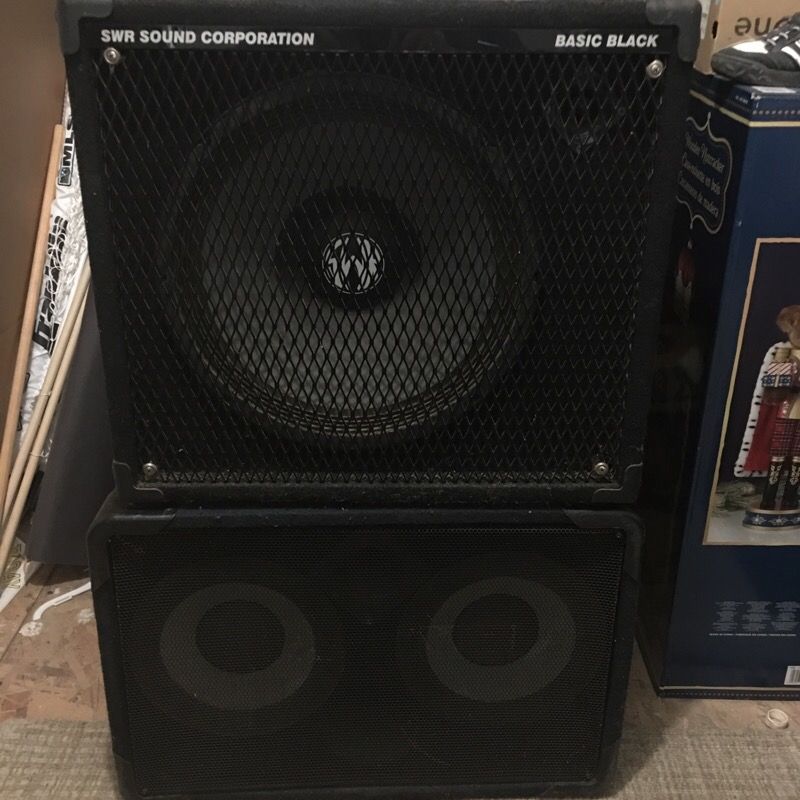 BASS TUBE AMP SWR BASIC BLACK COMBO AND EDEN 2X10 CABINET