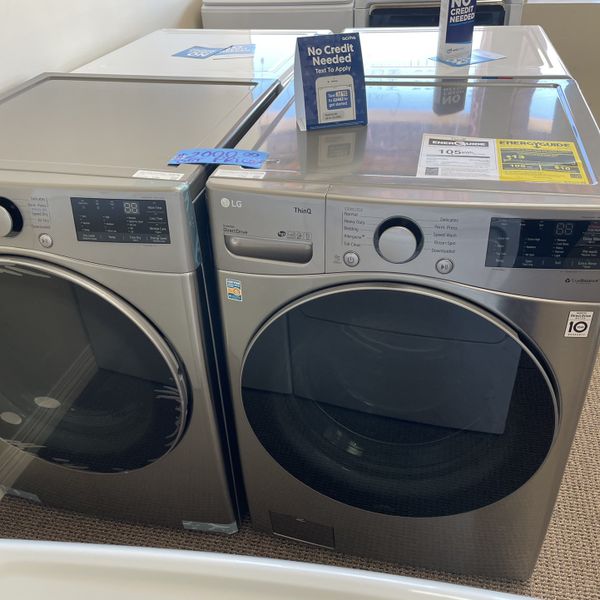 Lg Graphite Washer And Dryer Set ThinQ Take It Home Today With Just