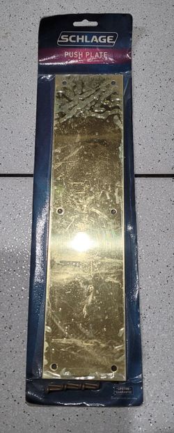 Schlage Brass Push Plate