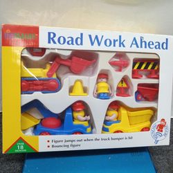 Vintage kit Smart road work ahead set bouncing figure