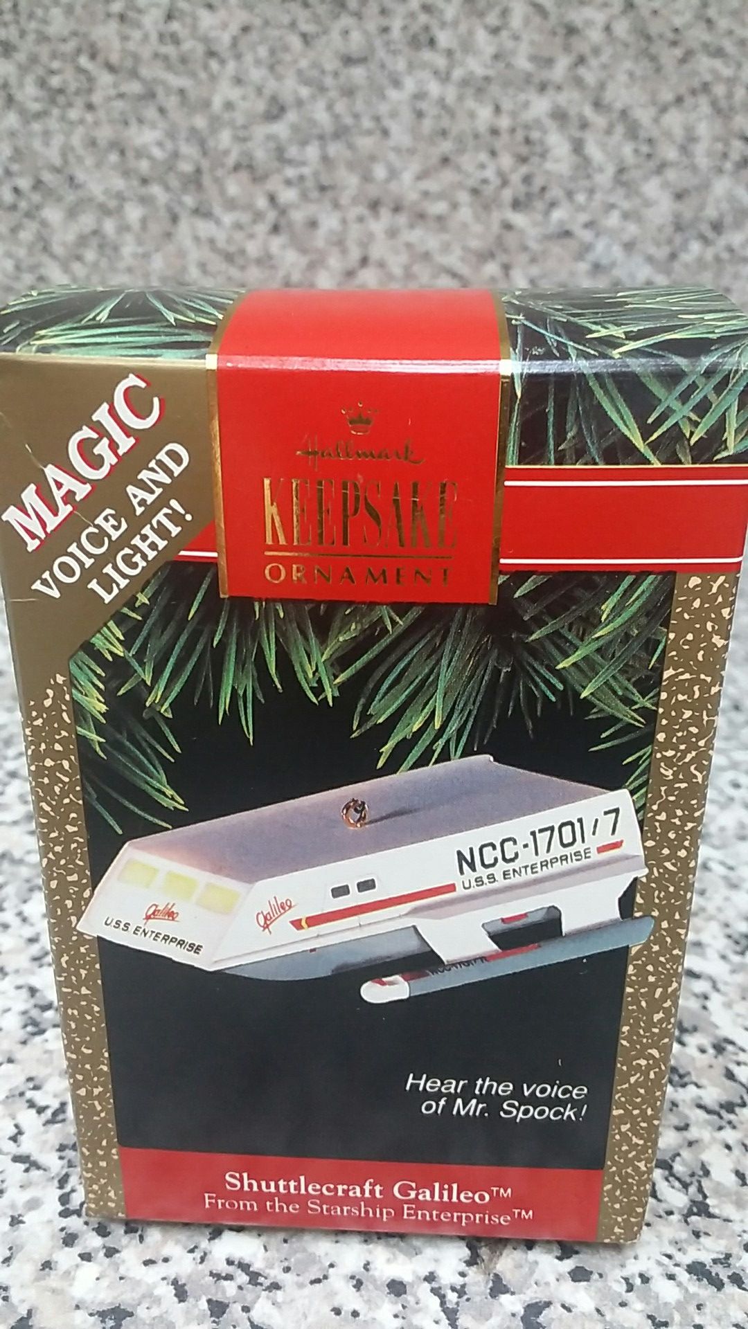 1992 Hallmark Star trek Christmas tree ornaments