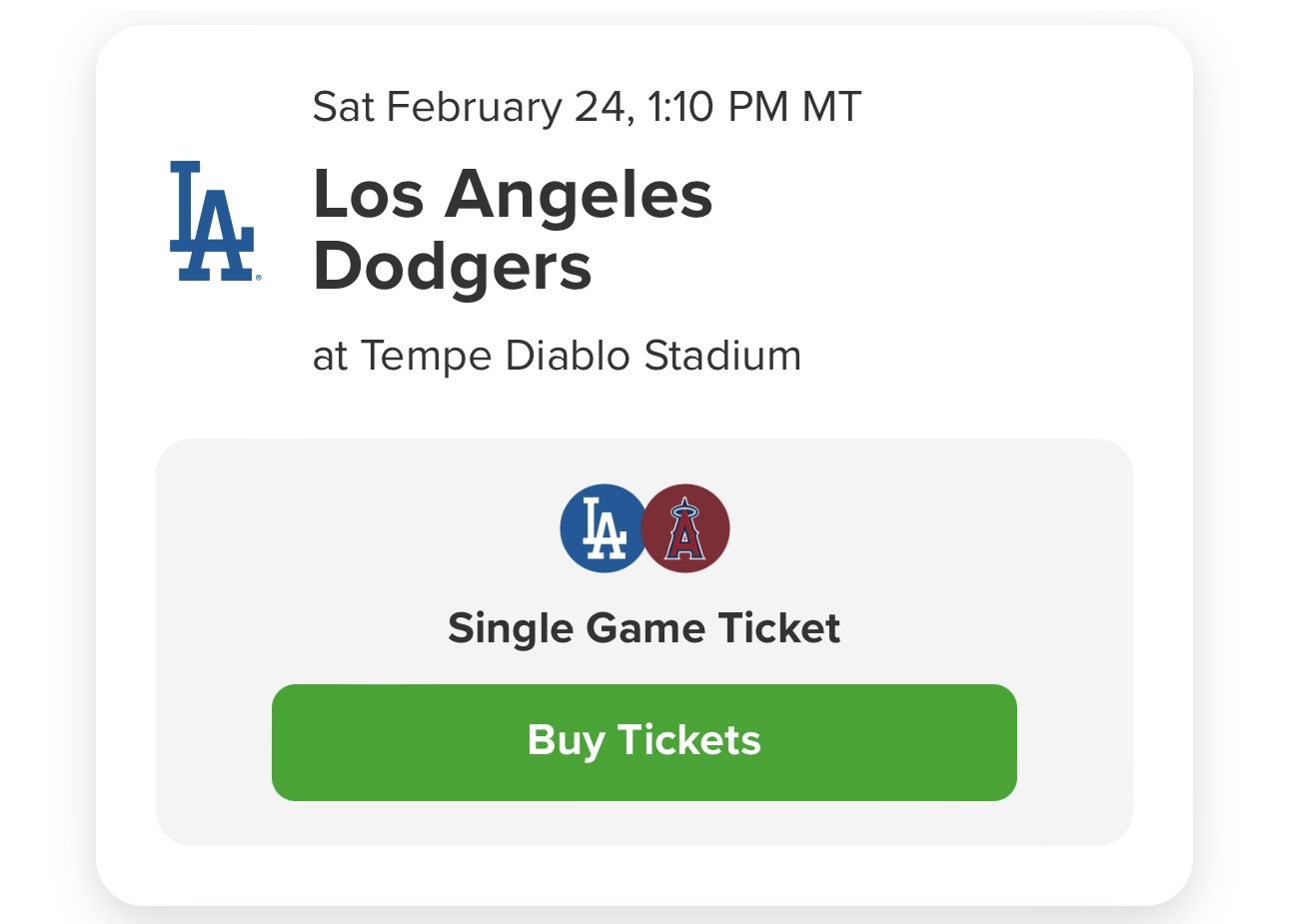 DODGERS VS ANGELS TICKETS SATURDAY 