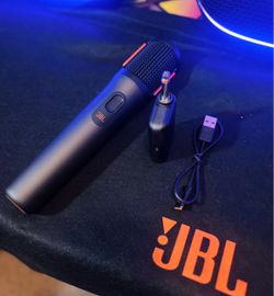 JBL Original Wireless Microphone + Dual Channel Receiver & Charger— Clear Vocals, Karaoke & DJ Ready