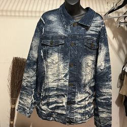 Denim jacket new with tags size 2X