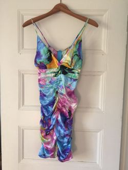 Multicolored strap dress