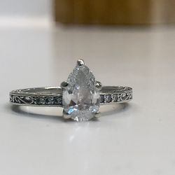 .97 Carat Diamond Engagement Ring with Wedding Band