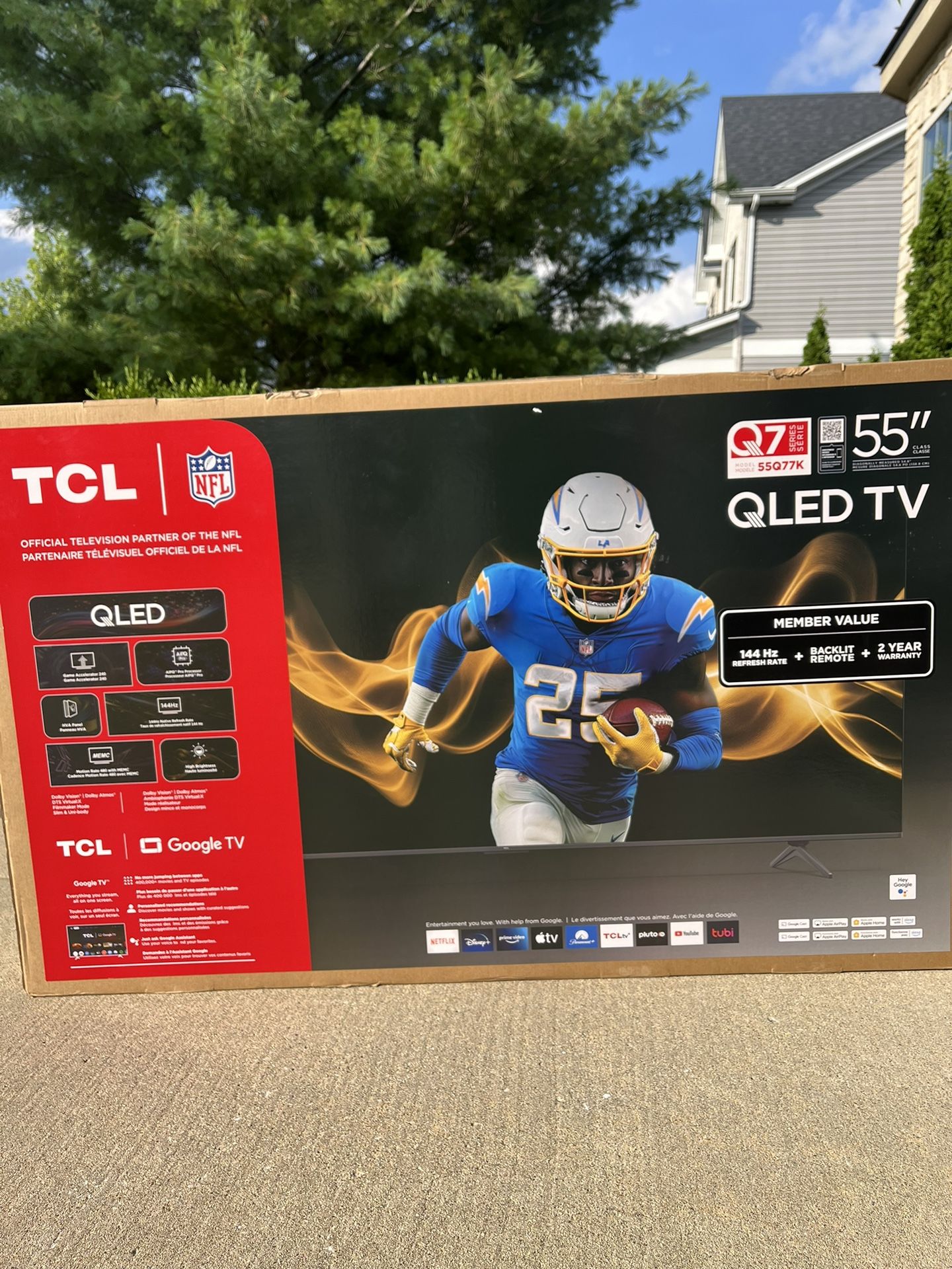New QLED 55’ TCL tv. Q7 Top Level Series 