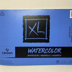 Canson XL Watercolor Paper Pad 11"X15" 30 (27) Sheets NEW