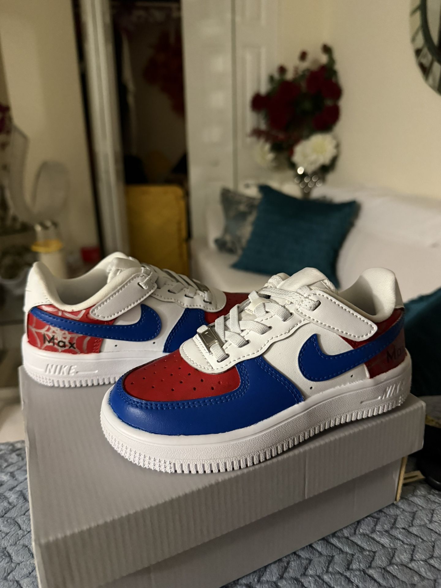 Spider-man kids air force with name (max)