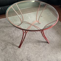 Metal With Glass Too Coffee Table 