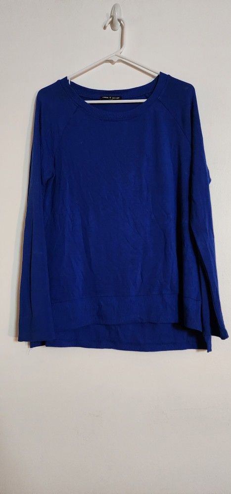 New Long Sleeve Blue Top Size L