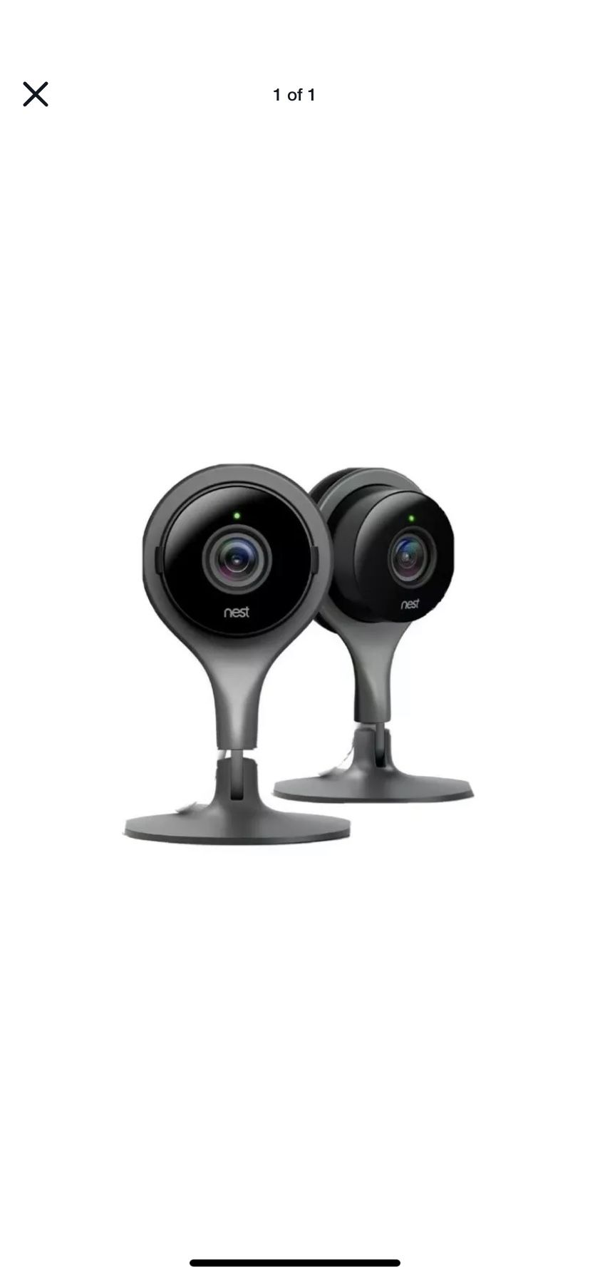 Google Nest Indoor Security Camera 1080p 2Pack