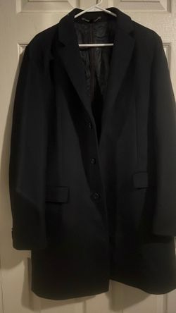 Men Hugo Boss Navy Blue trench coat