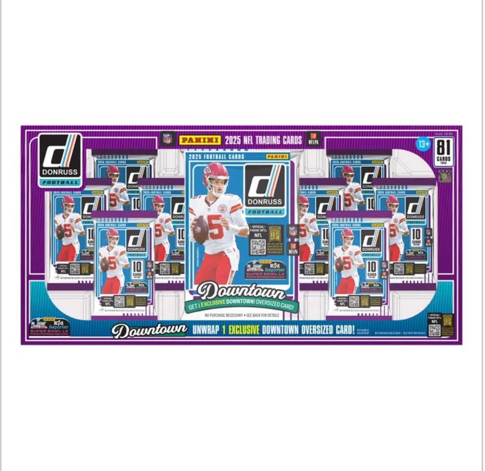 2 Pack 2025 Panini Donruss NFL Football Bundle from Costco
