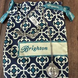 NEW Brighton Jewelry - Fleur De Lis Pendant Coin Necklace