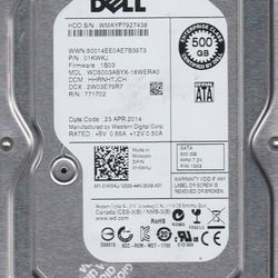 WD5003ABYX-18WERA0, DCM HHRNHTJCH, Dell 500GB SATA 3.5 Hard Drive