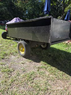 Huge dunp cart with real tires holds 1300lbd