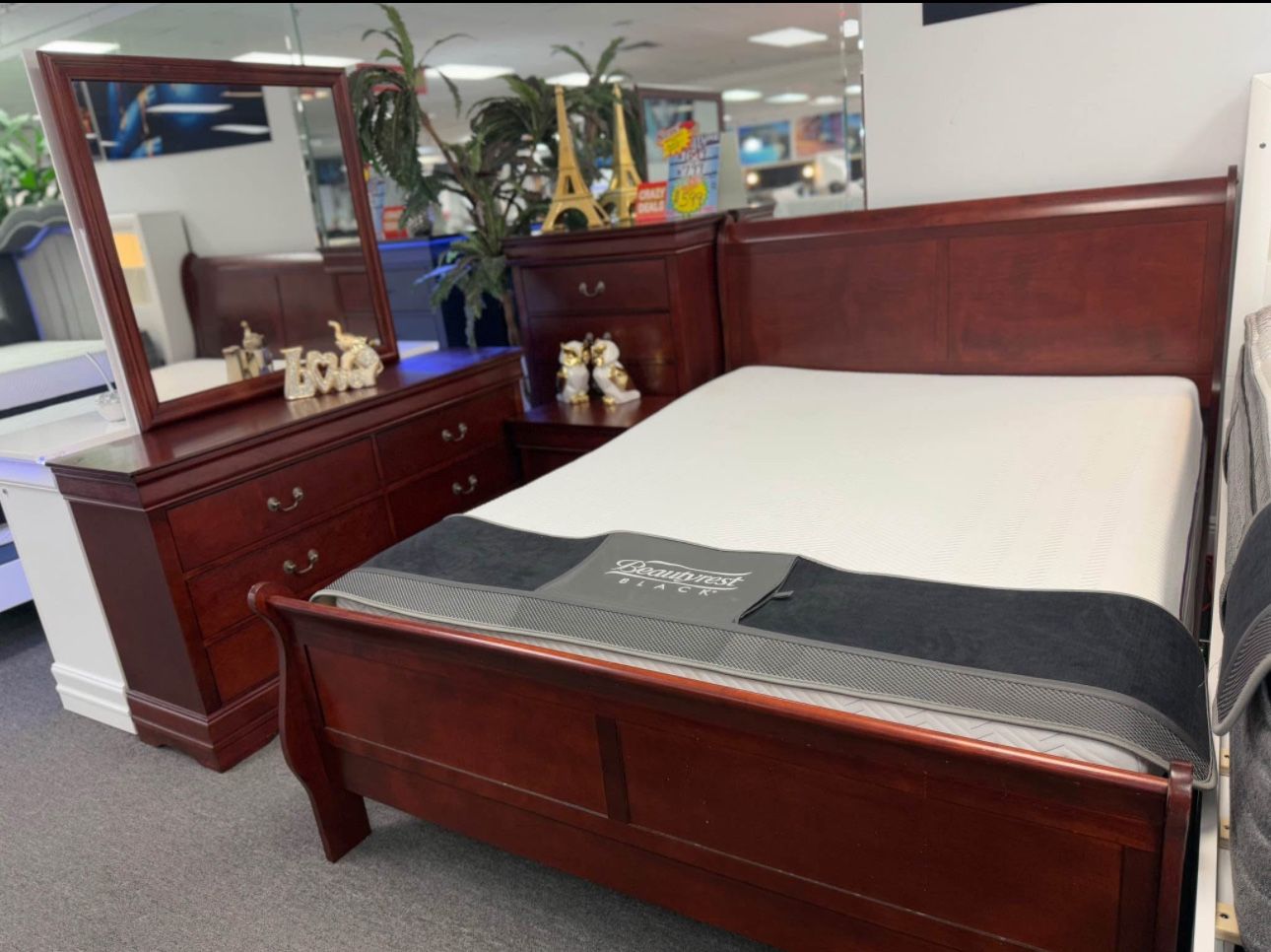 Brand new complete bedroom set- 0 interest finance available- FREE mattress with purchase.