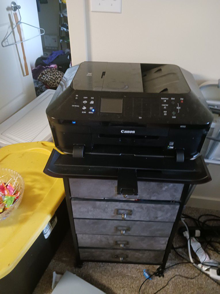 Printer Cart And Printer 