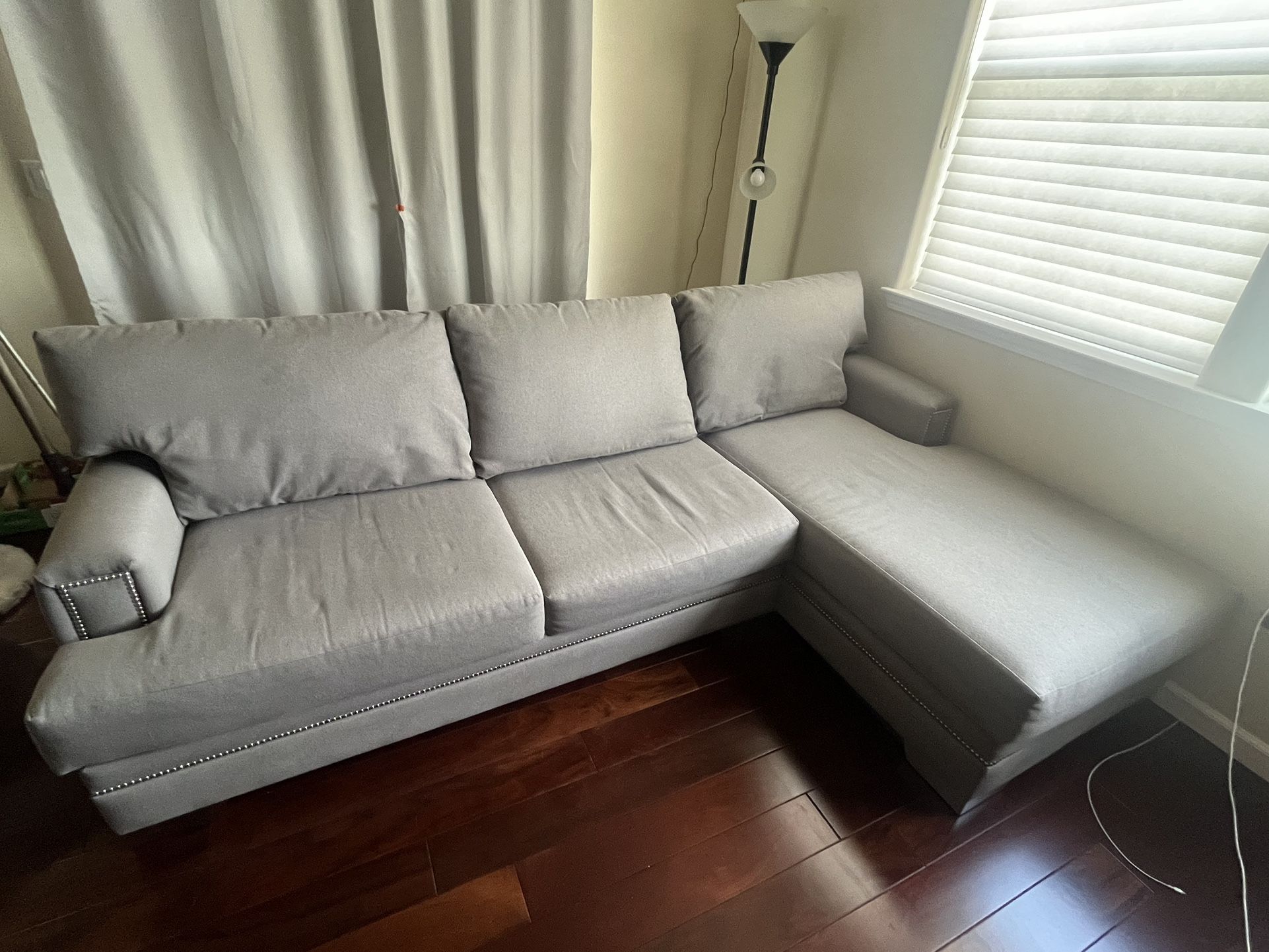 Right Chaise Sectional Grey Sofa