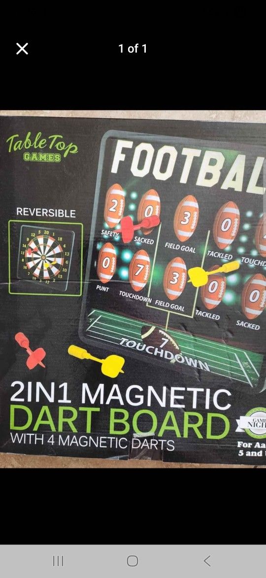 2 In 1 Magnetic Dart Game