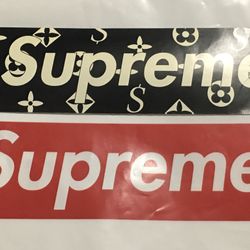 Supreme Louis Vuitton Black Box Logo Sticker 2000
