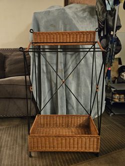 Wicker and Metal Storage