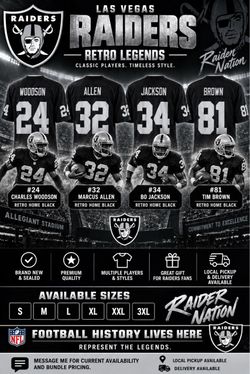Las Vegas Raiders Retro Legends NFL Jersey