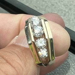 Mens Natural Diamond Ring