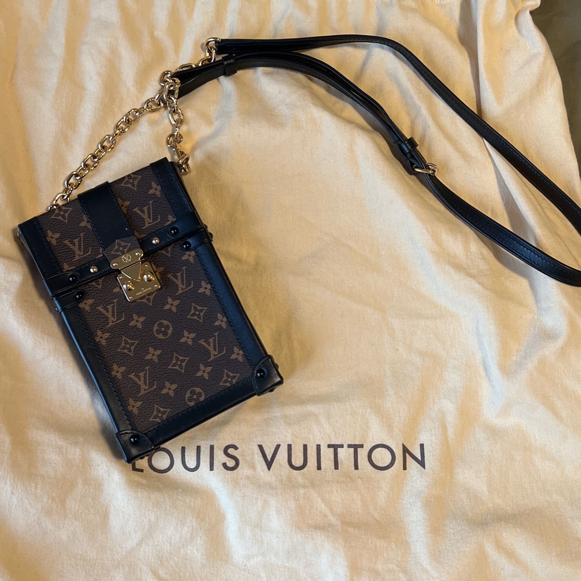 Preowned Louis Vuitton Pochette Trunk Verticale Monogram Brown/Black