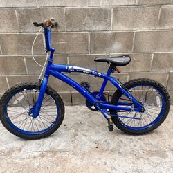 Blue Bike Bicycle Size 20 Rims Small For Kids Or Boys 