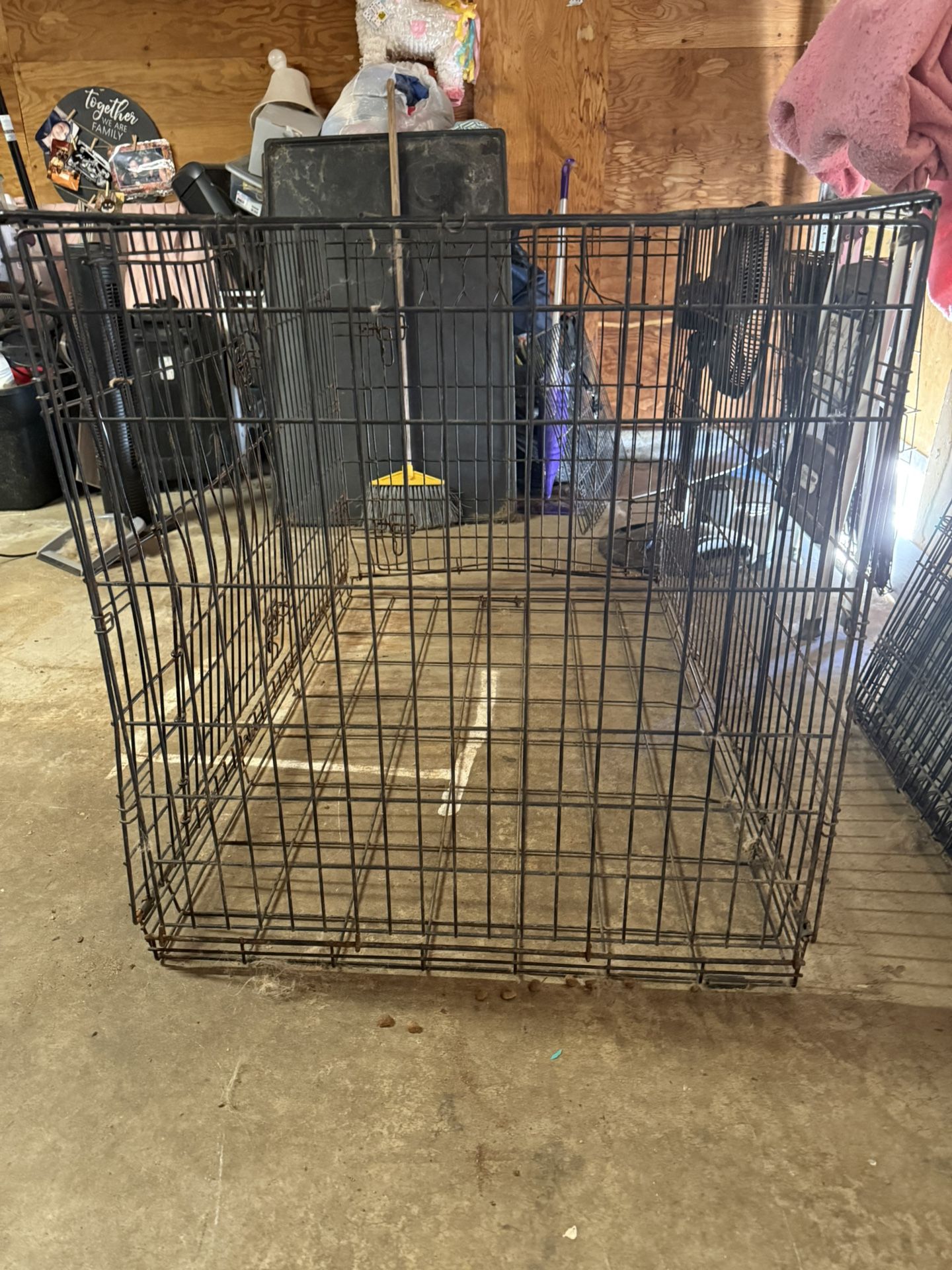 Large dog crate used-x3 -see description bundled to go!