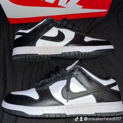 Nike Dunk Low Mens Size 9 Black / White Panda