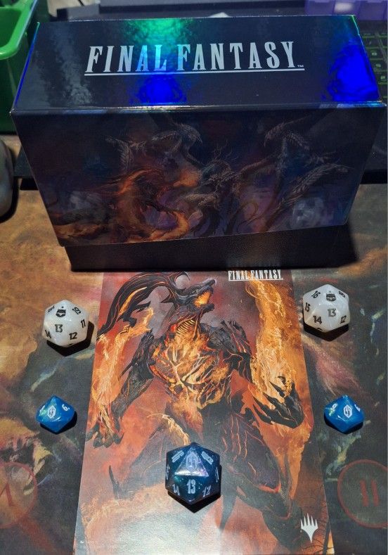 Magic: The Gathering Final Fantasy Gift Bundle Box & Dice (Open, No Packs)