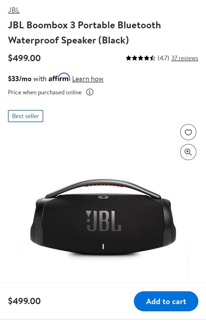 NEW! JBL Boombox 3
