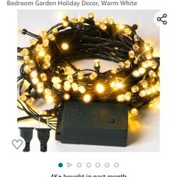 Christmas Led Lights Warm White  8 Modes/ (Leer Descripcion) (Read Description)