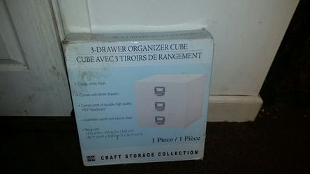 3 drawer organizer cube