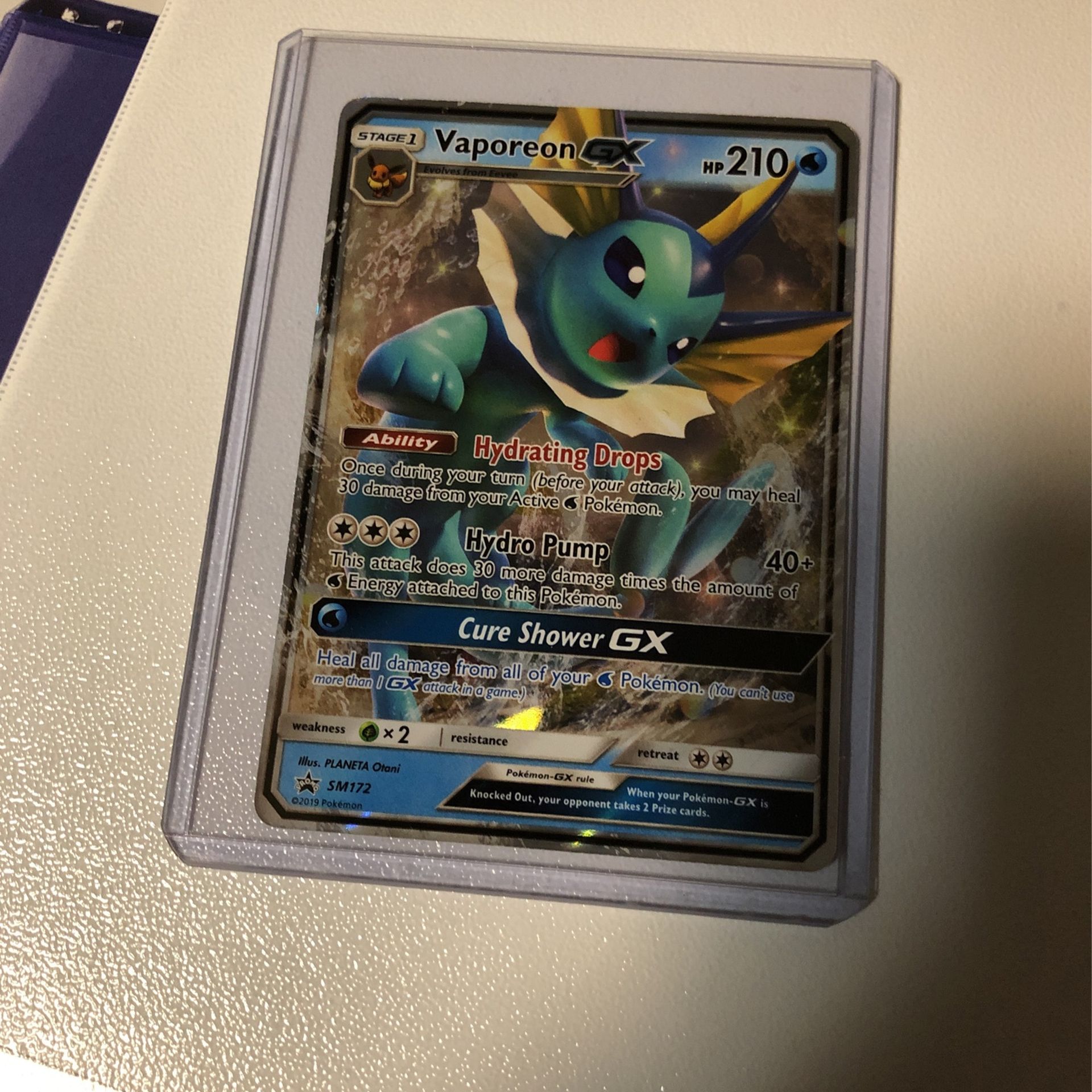 Vaporeon GX Ultra Rare Holo Promo