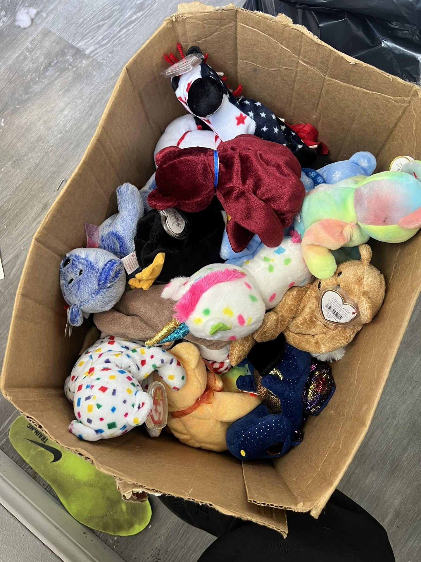 Box Full Of beanie babies