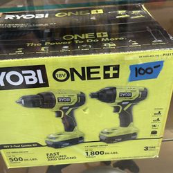 Ryobi Combo Kit With 2 Batteries And Charger