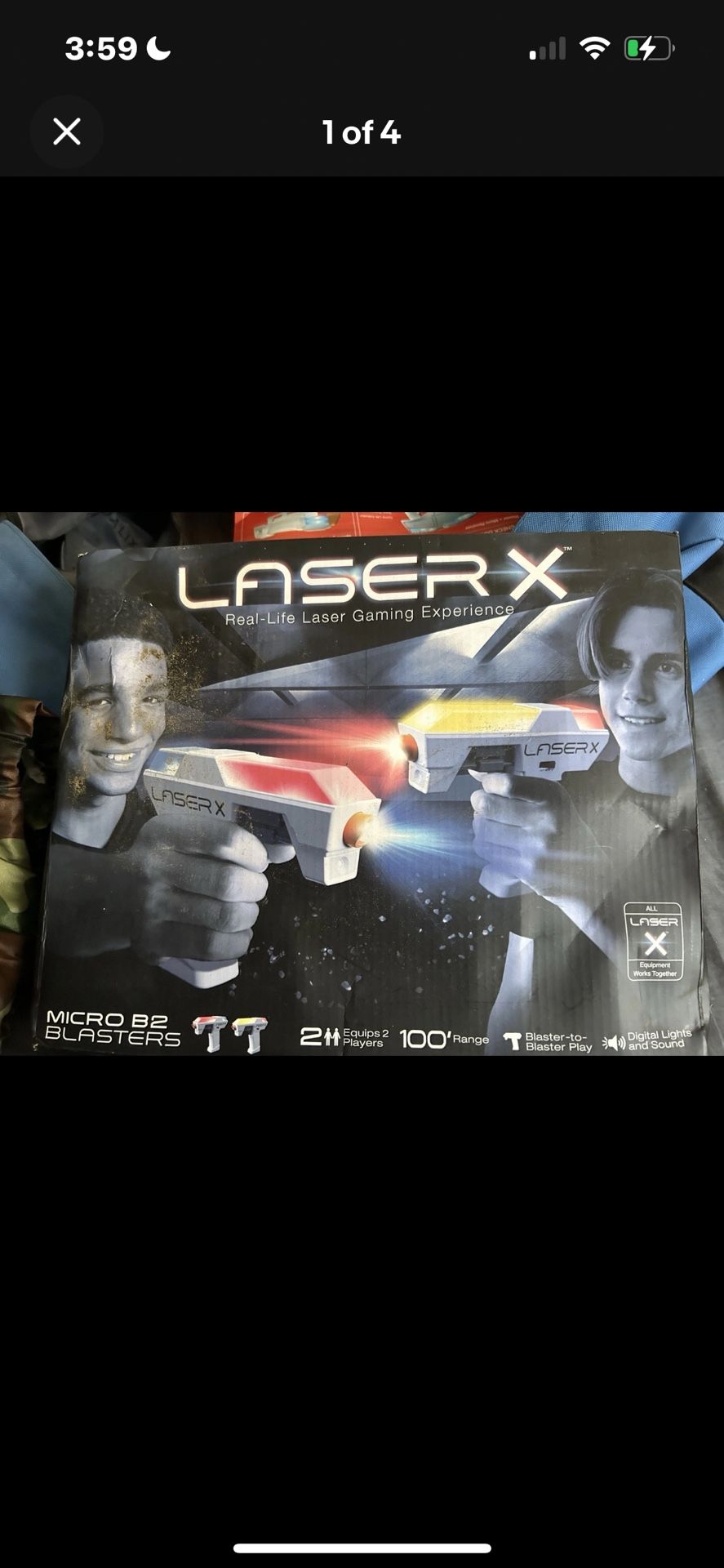 (2)Laxer X Micro Blasters Tested !Clean 2-Players W Camo Bag! Make Offer ?