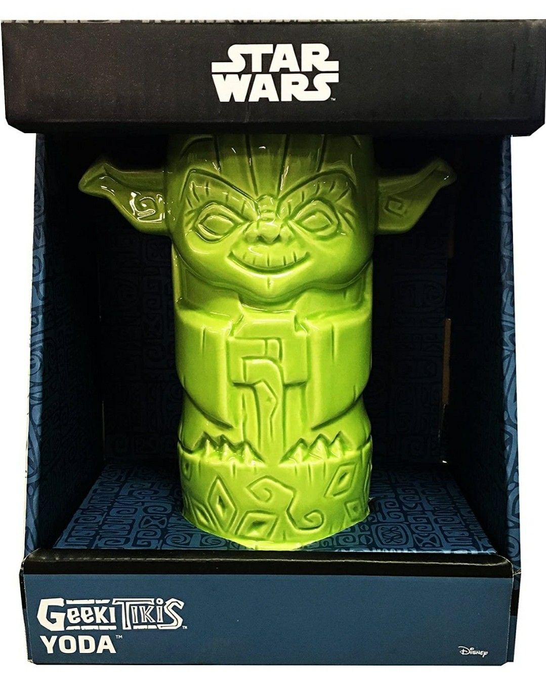 Star Wars The Mandalorian Geeki Tiki Yoda 7-Inch Tiki Glass