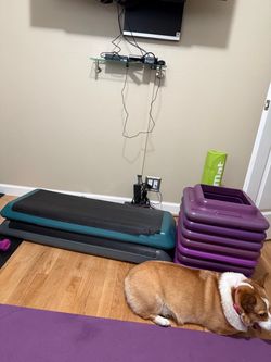 Aerobic Step Platform with Risers