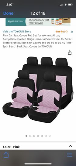 Pink Seat Covers