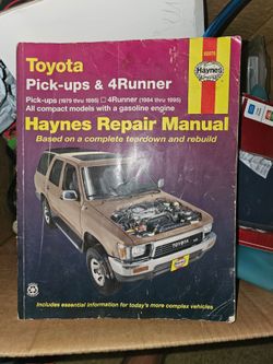 3rd generation 4runner 4x4 truck Repair Manual Haynes