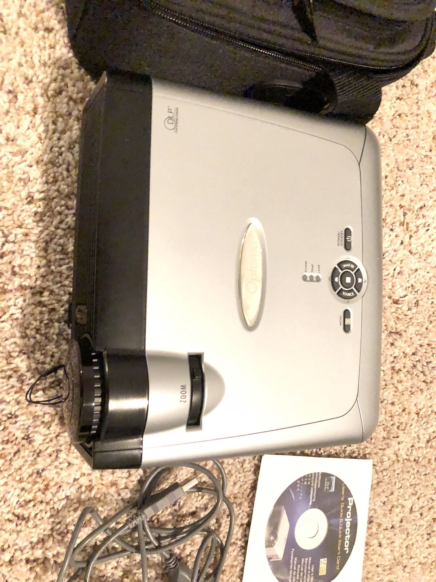 Optoma EP716 DLP Projector and Laser Pointer with Remote Control