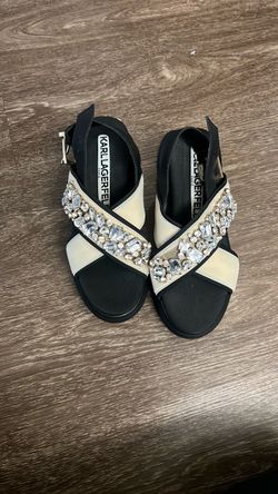 Karl Lagerfeld Paris Embellished Sandals