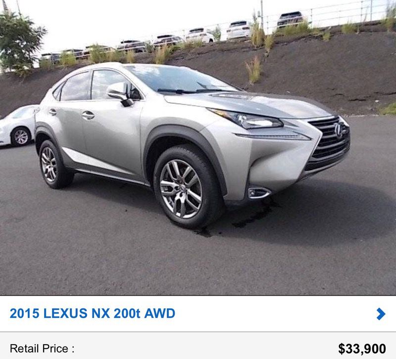 2015 Lexus NX 200t AWD! Loaded! Must see! Call 267 Trent 575 Now 2029