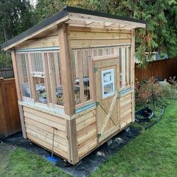 8x6 Cedar Greenhouse 