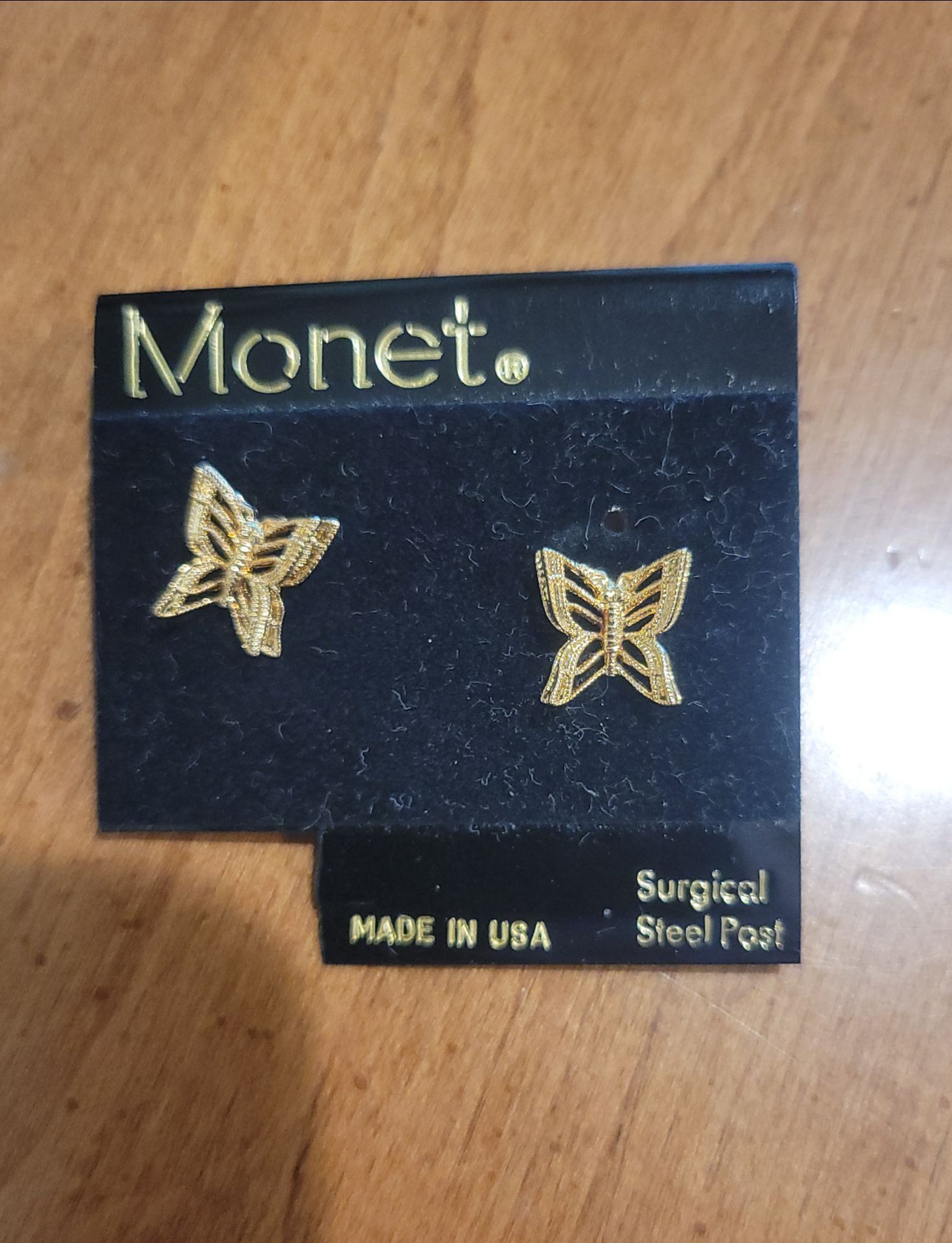 Butterfly 3D Pierced Earrings with Surgical Steel Posts